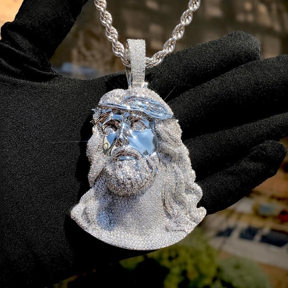 Iced Out Jesus Piece Pendant 03 A 7